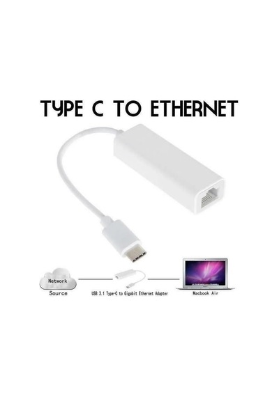 Usb 3.1 Type C To Ethernet Çevirici Dönüştürücü Adaptör Sku: Smg8690010632401
