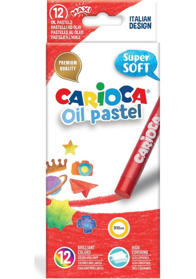 Carioca Yağlı Pastel Boya 12 Li 43277 Çok Renkli