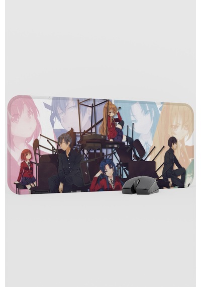 Toradora Anime V3 - 70x30 Xl Gaming Kauçuk Kaymaz Taban Mouse Pad Fare Altlığı