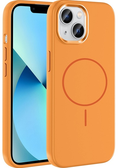 Nourthkiingdom Apple Uyumlu iPhone 15 Kılıf M-safe Şarj Özellikli Metal Kamera Çerçeveli Nrtk Edi Silikon Kapak - Lila Lila