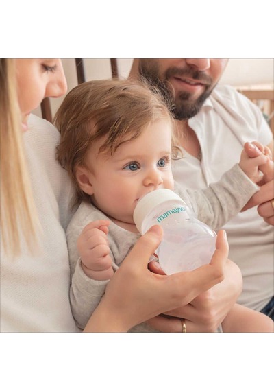 Mamajoo Antikolik Biberon 150 Ml ve Antikolik Akıtmaz Alıştırma Bardağı 270 Ml - Pearl