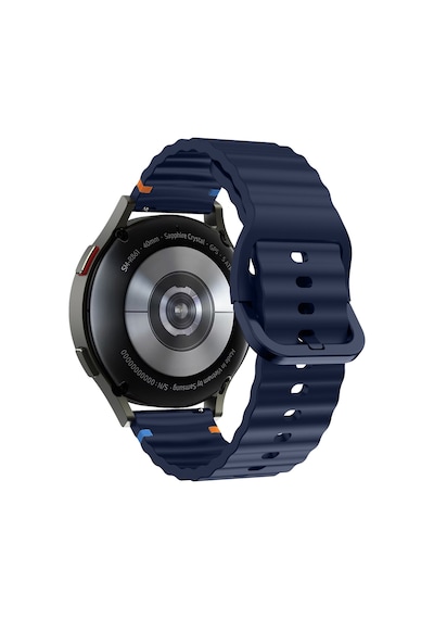Huawei Watch Gt6 46mm İle Uyumlu Dalga Desenli Tokalı Yumusaş Soft Silikon Kordon