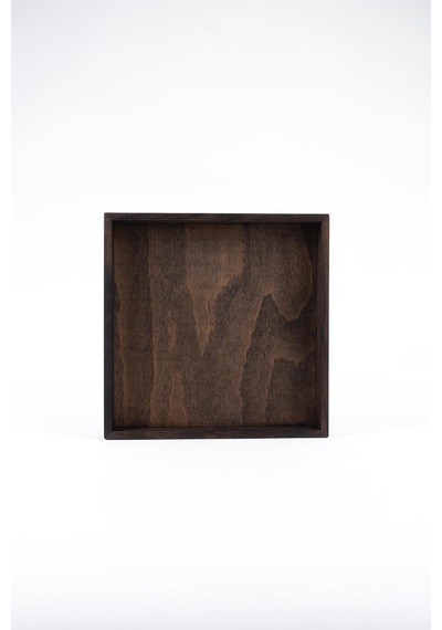 Ahşap Kare Tepsi Büyük 40x40