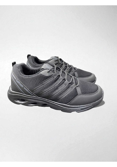 Sneaker Esnek Tabanlı Ortopedik Hafif Günlük Spor Ayakkabısı Siyah