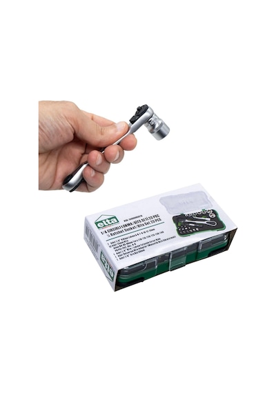 Elta 1/4" Altıköşe Cırcırlı Lokma Anahtar Ve Bits Uç Seti 23 Parça