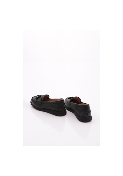 Dgn Ml5604-1 Kadin Loafer Ayakkabi Siyah Floater