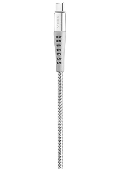 Ttec ExtremeCable Ekstra Dayanıklı Type C Şarj Kablosu 150 CM Gümüş