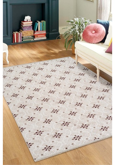 Villadia Home Textile Modern Desen Emboss Baskılı Kaymaz Taban Elit Şık Dört Mevsim Yıkanabilir Halı Yolluk Oturma Salon Odası Vd1096bordo Bordo