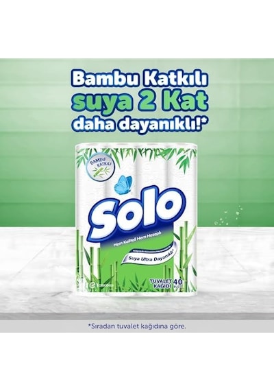 Solo Tuvalet Kağıdı Bambu Katkılı 12'li