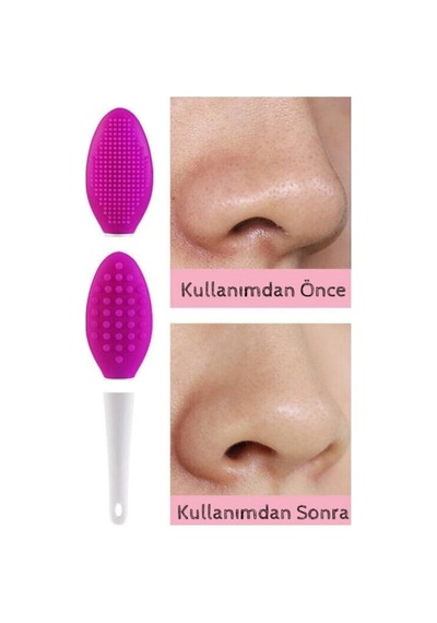 Iki Adet Burun Siyah Nokta Temizleyici Dudak Peeling Fırça Paket
