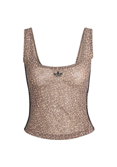 Adidas Aop Tank Top Kadın Günlük Crop Üst Kd8822 Kahverengi Kahverengi
