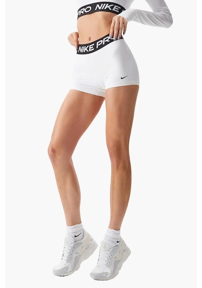 Nike Pro 365 Shorts Tights White Toparlayıcı 8 Cm Biker Tayt Şort Beyaz Beyaz