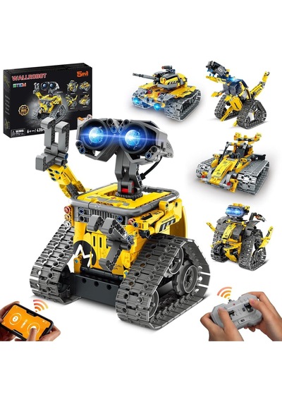 Sillbird 5'i 1 Arada Robotik Set, Uygulama Ve Uzaktan Kumandalı, Programlanabilir Yapım Oyuncağı Akıllı Oyuncaklar