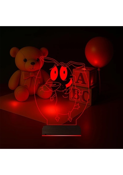 Luvivia Çocuk Odası Çizgi Film 3d Lamba - Masa Gece Lambası V4 Şeffaf