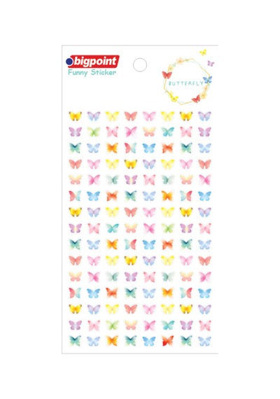 Bigpoint Sticker Kelebekler X 15 Adet
