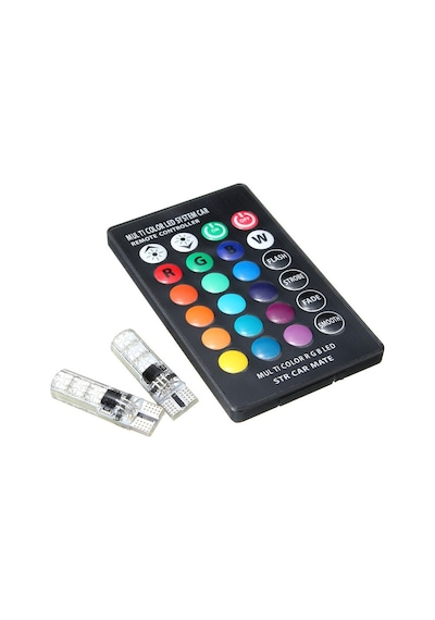 T10 Kumandalı Park Ampulü Rgb Çakarlı Park Modülü Kumandalı Ampül
