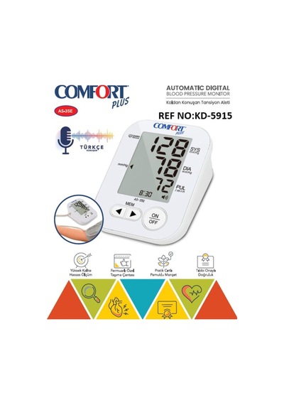 Kd-5915 As-35e Üst Koldan Ölçme Türkçe Konuşan Tansiyon Aleti