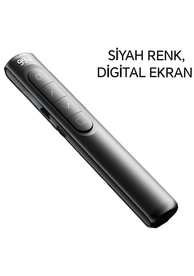 Global S12 Pointer Dijital Led Ekran Şarj Edilebilir Lazer Sunum Kalemi