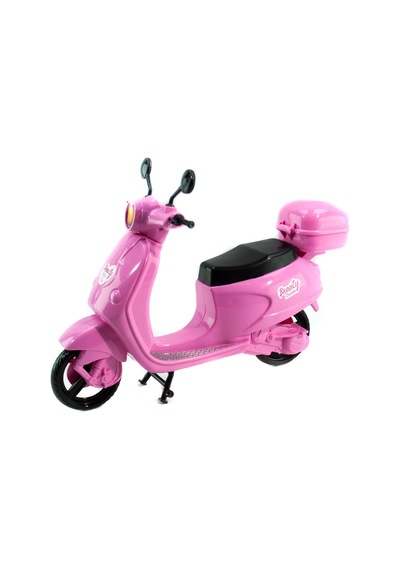 Oyuncak Kız Bebek Pembe Scooter Motosikletli Sonsuz Hareket Bebek