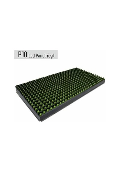 P10 Yeşil Led Panel Kayan Yazı 16x32cm Yeşil