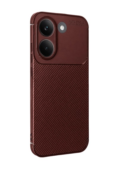 Xiaomi Poco X8 Pro Uyumlu Auto Focus Karbon Kapak - Bordo