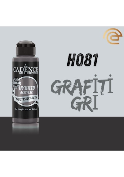 Cadence Hybrid Multisurface Akrilik Boya 120 Ml H081 Grafiti Gri