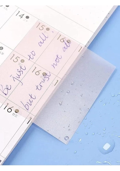 Şeffaf Posit Yapışkanlı Not Kağıdı Pos İt - Beyaz