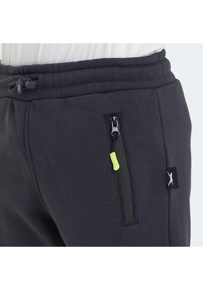 Slazenger LAMIS Çocuk Fermuar Cepli Koyu Gri Eşofman Altı