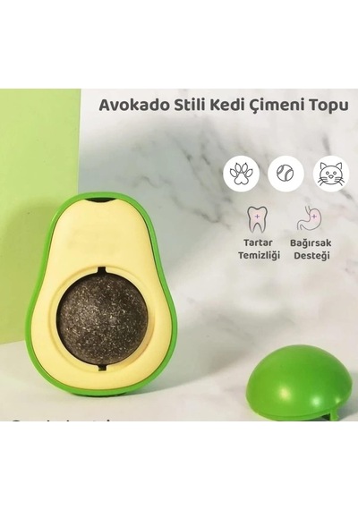 Petürkiye Avakado Kedi Naneli Catnip Yalama Oyun Topu