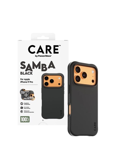 Panzerglass By Care Apple iPhone Uyumlu  17 Pro Samba Magsafe Siyah Kılıf