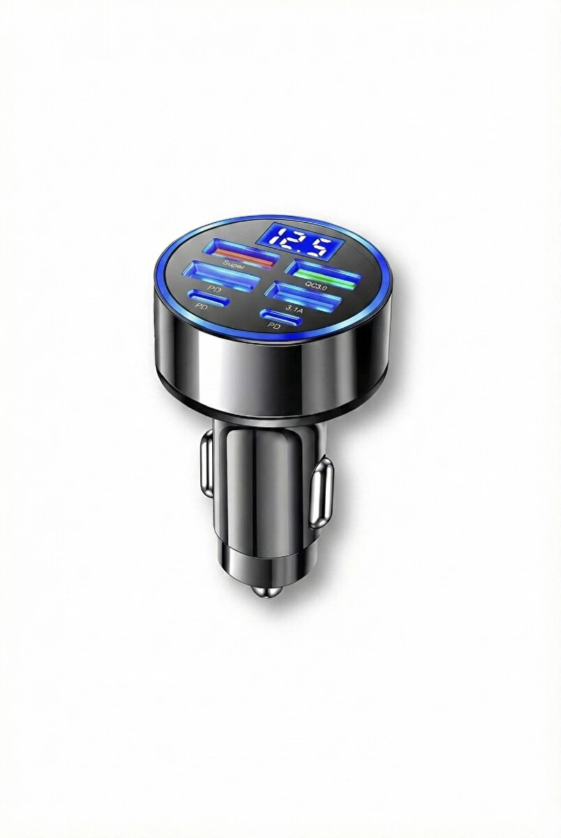 Abatech Hızlı Araç Şarj Cihazı Usb Type-c Destekli 66w G19 Siyah