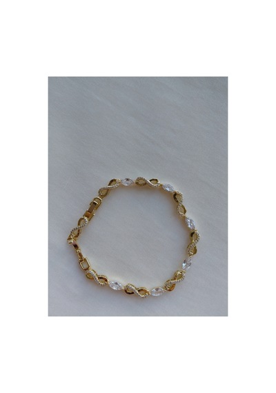 14k Sonsuzluk Detaylı Gold Bileklik Altın Altın