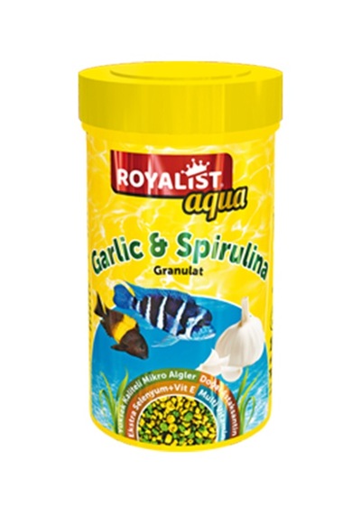 Royalist Aqua Sarımsak Ve Spirulinalı Ganül Balık Yemi 40 G 100