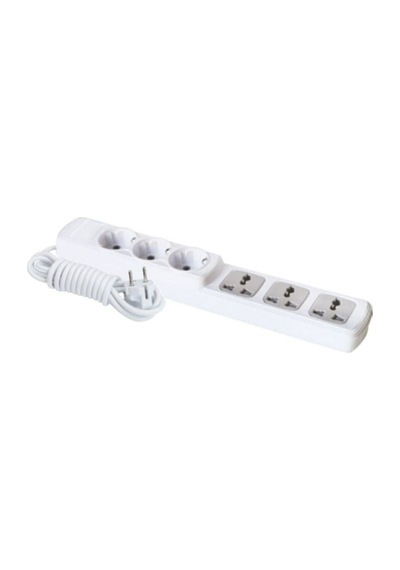 FarF301a 3+3 Universal Grup Priz 2 Metre Kompakt Çoklu Priz Çözümü Diğer