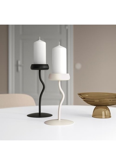 Ikea Sılverpäron Mumluk, Siyah, 24 Cm
