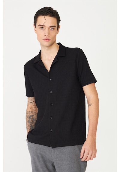 Siyah Gömlek T-shirt Siyah