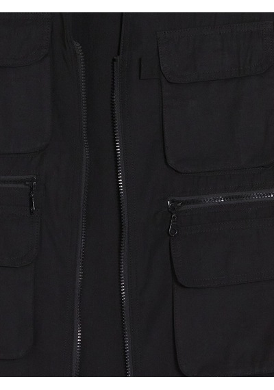 Lcwaıkıkı Classic Siyah Regular Fit Erkek Avcı Yeleği