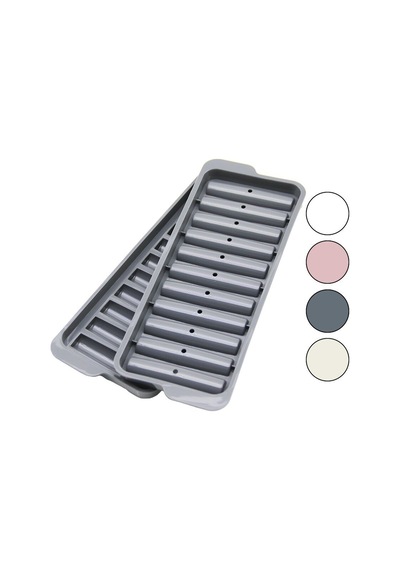 Plastlife Kp-163 Çubuk Şekilli 11'li Kapaklı Buzluk - Renkli Plastik- 54'li Paket Diğer