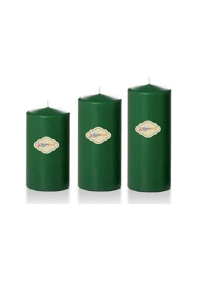 3 Lü Midium Set Mum Yeşil Çap :5 Cm Yeşil