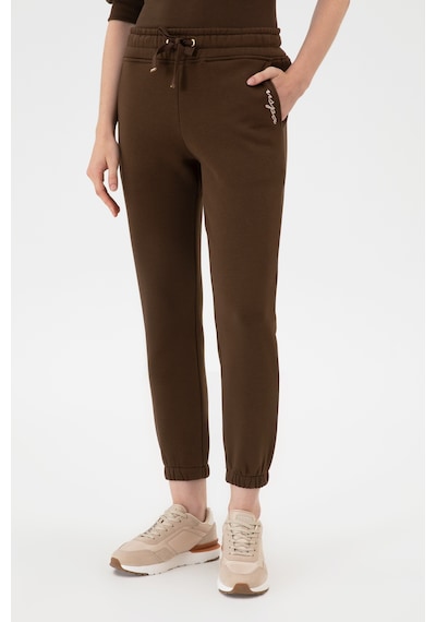 U.S. Polo Assn. Kadın Kahverengi Şardonlu Jogger Eşofman Altı 50313581-VR029 U.S. Polo Assn. Kadın Kahverengi Şardonlu Jogger Eşofman Altı 50313581-VR029