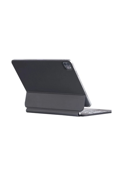 Mey İthalat Apple Uyumlu iPad Pro 13 2024 Kılıf X9p Magic Manyetik Klavyeli Tablet Kılıfı - Siyah Arka Kapak