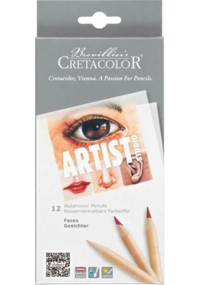 Cretacolor Artist Studio Watercolor Pencils Faces Set 12'Li
