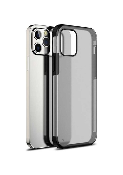 Apple Uyumlu iPhone 12 Pro Max Uyumlu Zore Volks Kılıf-siyah Siyah -