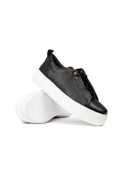 Deery Kadın Siyah Hakiki Deri Sneaker Ayakkabı - R2401zsyhc01 Siyah