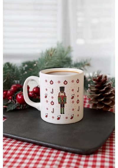 New Year Kurşun Asker Kupa 10 Cm Beyaz - Çok Renkli