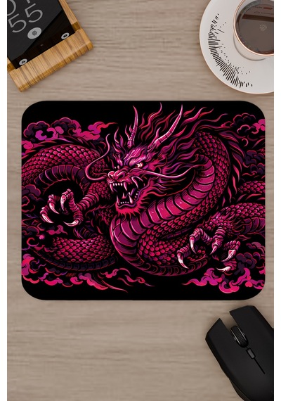 Ejderha Pembe V4 22x18 Gaming Kauçuk Kaymaz Taban Mouse Pad Fare Altlığı