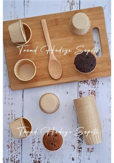 50'li Mini Boy Kraft Muffin Cupcake Kalıbı 45x35 Mm Kek Kalıbı, Safari Konsept, Airfryer Uyumlu Sku: Smg8690010550644 Açık Gri