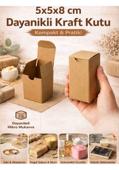 Hediyelik Kutu E Ticaret Kutusu 5 5 8cm 10 Adet Sarı