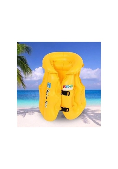 Abc Desen Çocuk İçin Sarı Renk 7x11 Yaş 20x45kg Şişme Yelek