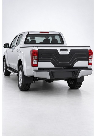 Isuzu D-max 2012-2019 Uyumlu Arka Bagaj Kapağı Kaplaması 1 Parça Abs Mat Siyah